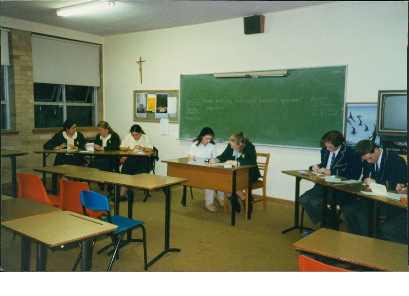 1990s debating when we still had blackboards and the av commander system