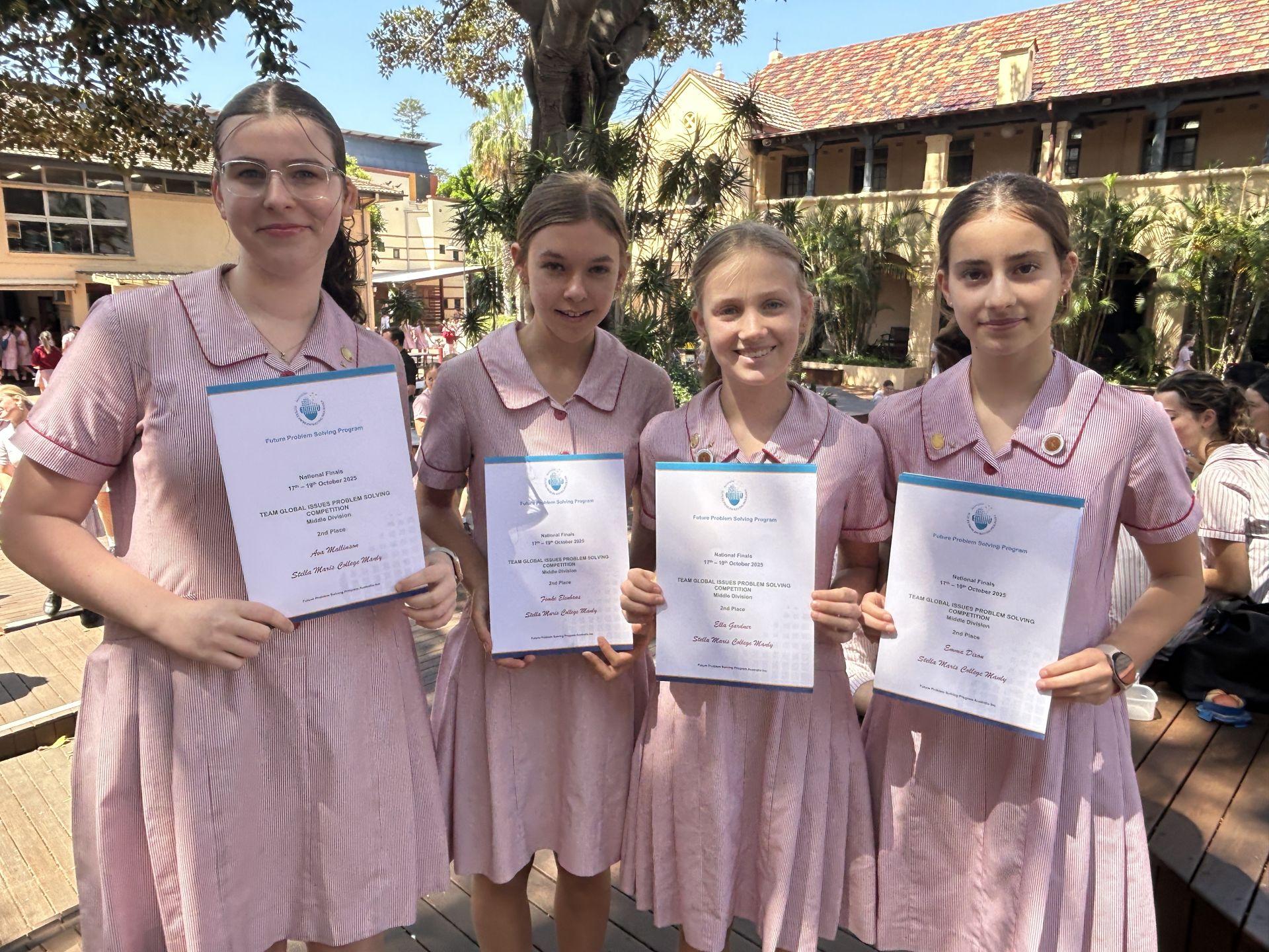 National Future Problem Solvers Second Place5