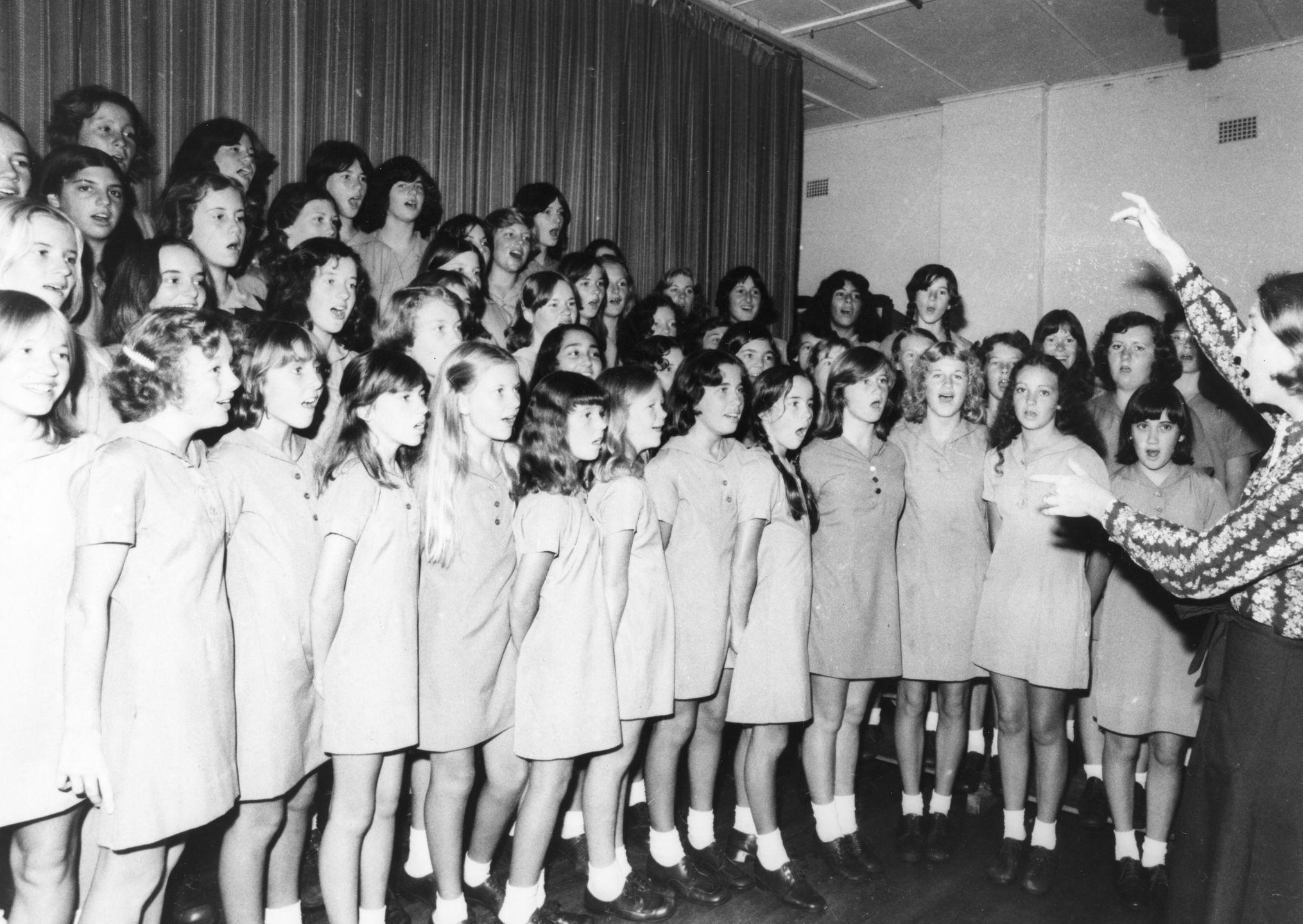 Stella Maris Choir with Mrs Anne Harvey conducting 1978