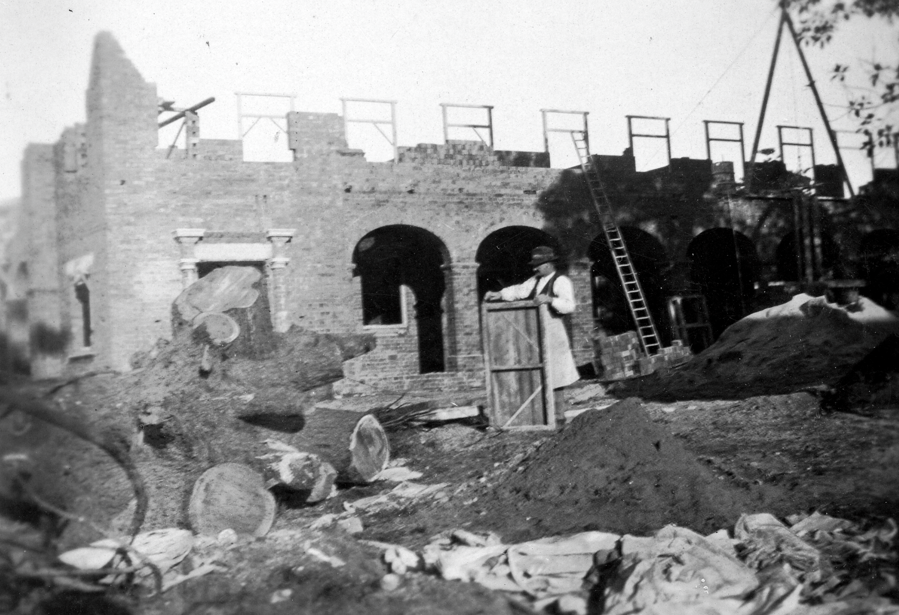 Stella Maris Convent during construction 1930 1