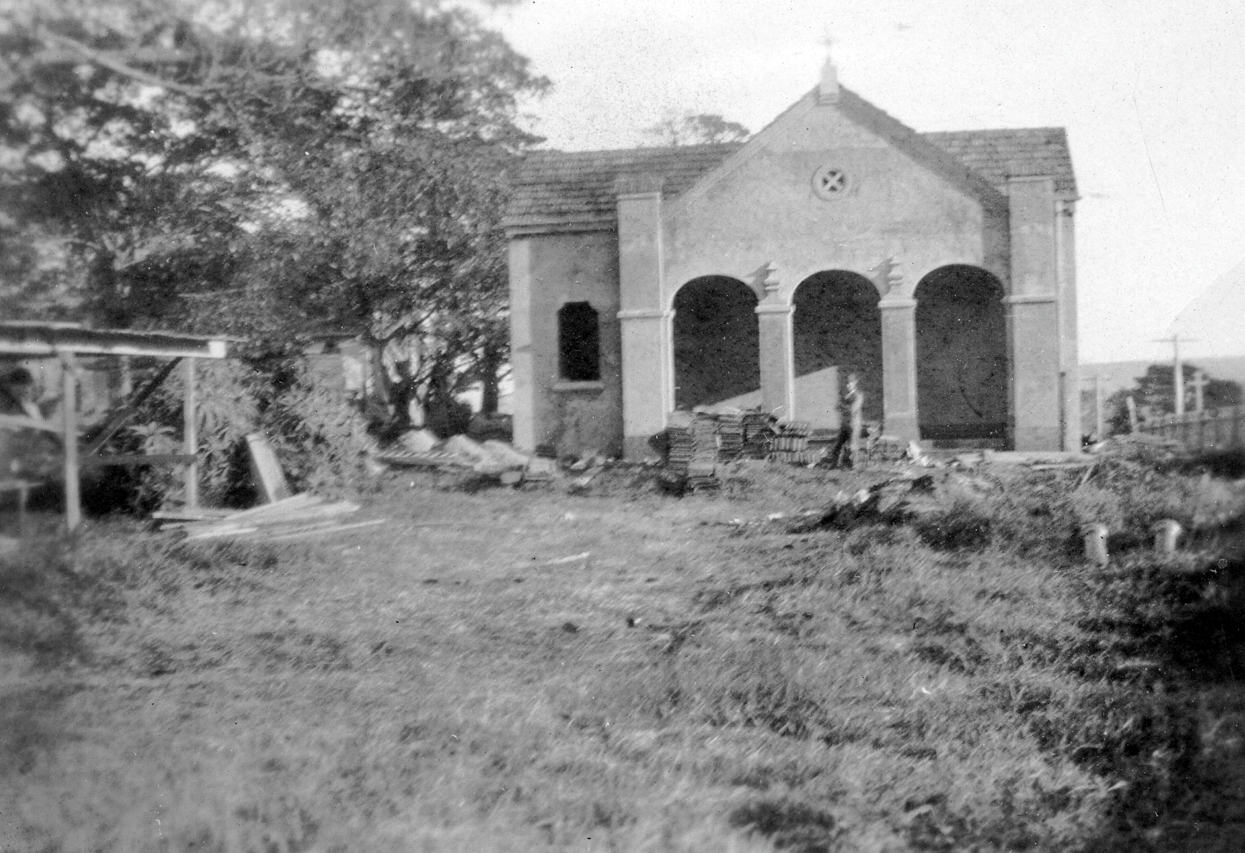 Stella Maris Convent during construction 1930 3