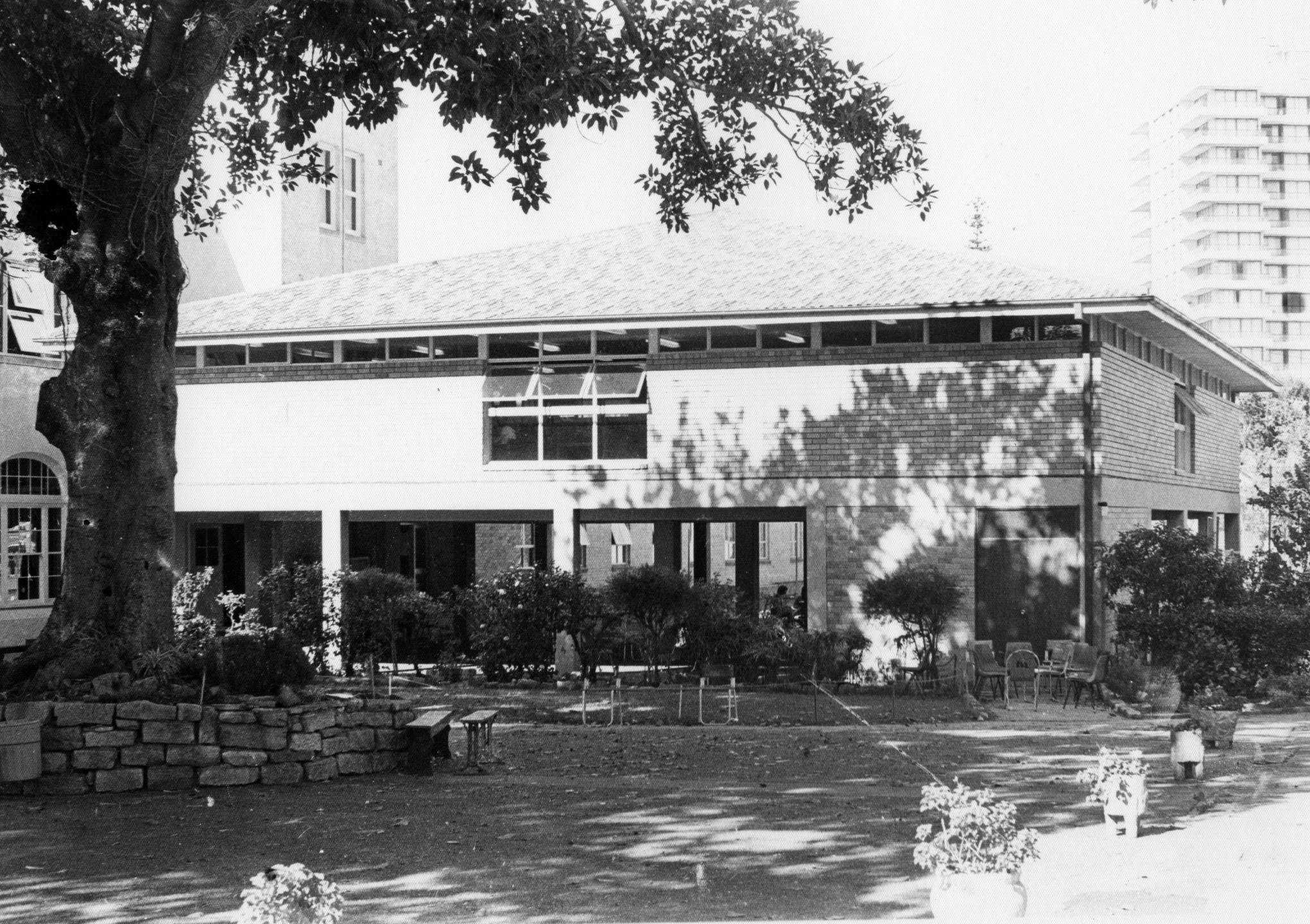 Stella Maris Courtyard and new library 1965