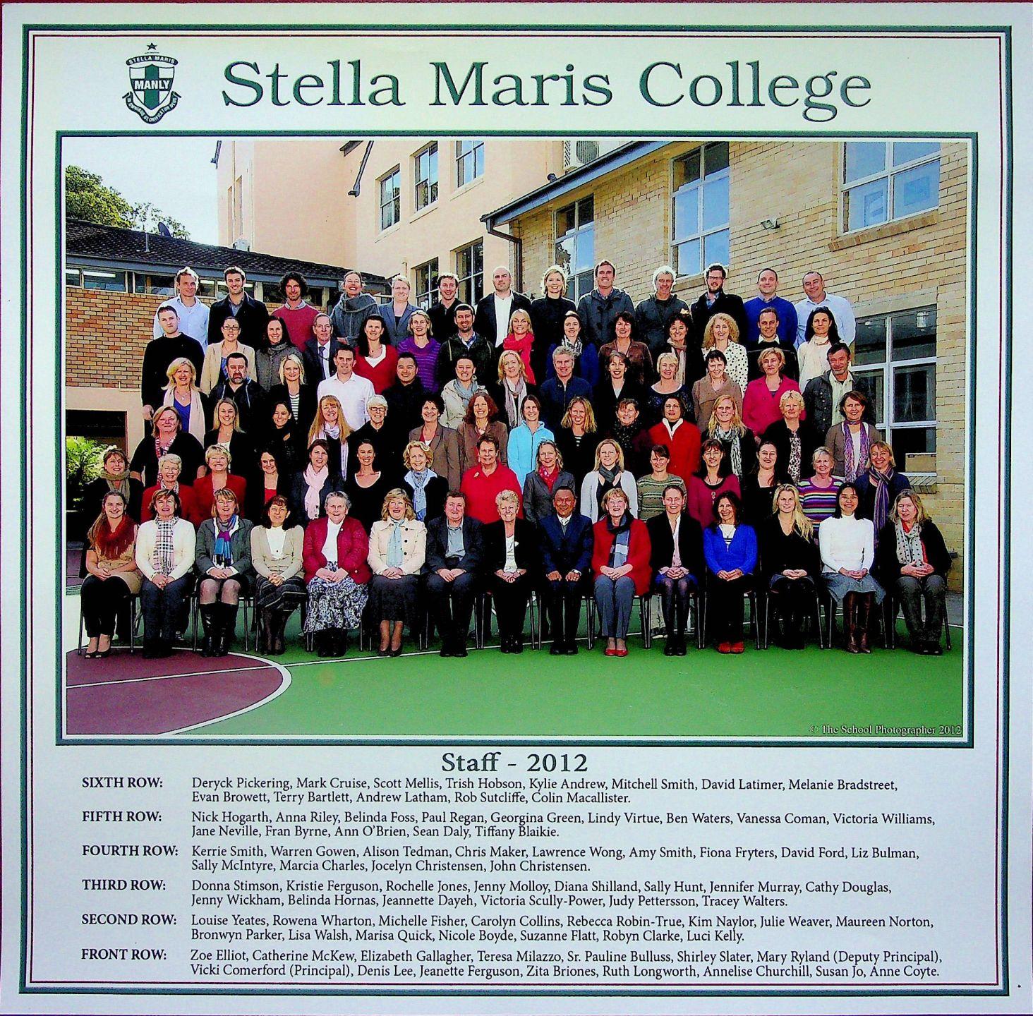 Stella Maris Staff photo 2012